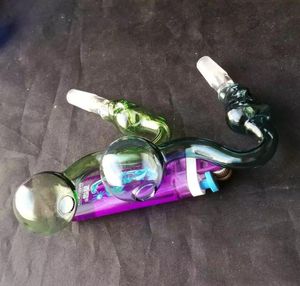 Colorful head shaped snake pot , Wholesale Glass Bongs, Glass Water Pipe, Hookah, Smoking Accessories,