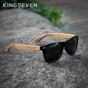 Солнцезащитные очки Kingseven черные солнцезащитные очки из орехового ореха