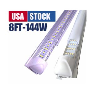 Rurki LED 8 stóp T8 Tube Light 3 stóp 5 stóp 6 stóp 6 stóp V -w kształcie diody LED Oświetlenie drzwi Zer Zer