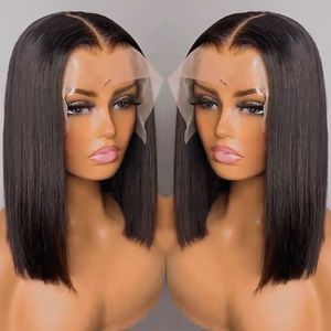 Straight Lace Front Human Hair Wigs For Women Short Bob WigT Part Brazilian Hair Wig Straight Frontal Human
