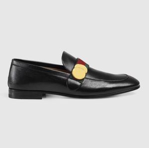 Lyxdesign män klär skor platt affärsskor loafer oxfords svart kalvskinn läder låg häl pop mens läder loafers bröllop fest gåva