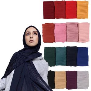 Lenços moda moda lisa bolhas de chiffon rabrina longa xaledes hijab amasspul