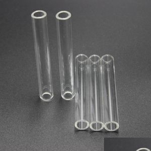 Accessori per pipe per fumatori Tubi per soffiaggio in borosilicato di vetro 12 mm di diametro esterno 8 mm di diametro interno Tubo da 2 mm di spessore Parete trasparente Prodotto da laboratorio Drop Dhoqr