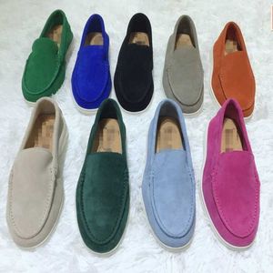 Desiner Loropiana -Schuhe online im Frühling und Herbst der LP Exporte faule Menschen, um lässige Weiche Solder -Leder -Frauenschuhe zu tragen, die bequem und vielseitig sind