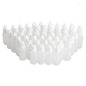 Förvaringsflaskor 10 ml ögondroppar flaska vit tom plast pressbar droppe flytande dropp container kosmetika