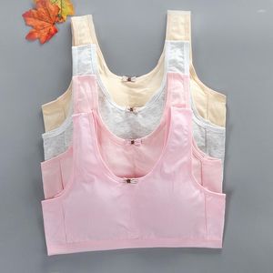 Camisoles Tanks meninas adolescentes Vestar roupas íntimas de algodão grande treinando sutiãs moldando a aconchegante tanque respirável top sutiã puberdade feminina lingerie