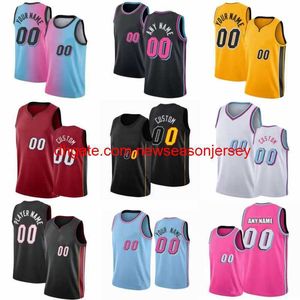 Stitched Brodery Custom Basketball Jerseys Jimmy 22 Butler Tyler 14 Herro Dwyane 3 Wade Bam 13 Ado Kyle 7 Lowry 17 P. J. Tucker 4 Victor Oladipo 40 Udonis