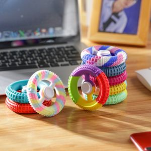 Silikonowe proste fidget spinner zabawki edc autyzm ADHD Anti Stres Jakość opuszka palca dorosły dzieci śmieszne stresy Sensory Toy 1632