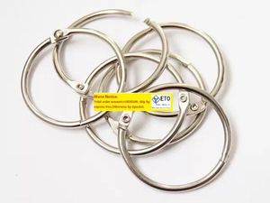 1000pcslot 50mm Book Hoop Binding Ring Binder Hoop Loose Leaf Ring DIY keyring