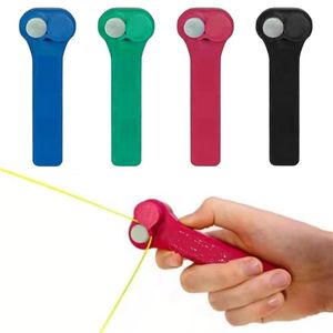 Neuheit Spiele Shooter Thruster Zip String Seil Launcher Propeller Mit Seil String Controller Handheld Schleife Lasso Elektrische Spielzeug Für Kinder 230216