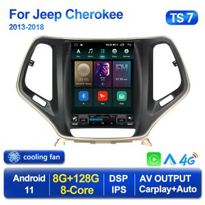 Dla zawodnika weterynalnego Tesli Android Car DVD Radio dla Jeep Wranglera Grand Cherokee Renegade Compass Patriot 13-18 Navi Multimedia