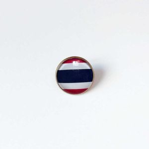 Partys Thailand National Flag Brooch World Cup Football Brooch High Class Banquet Party Gift Decoration Crystal Commemorative Metal Badge