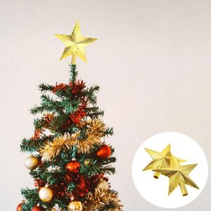 Decorações de Natal Tree Star Topper Toppers Decoração Treetop Light Up Rustic Desktop Decoration Decoration Iron Outdoor Silver