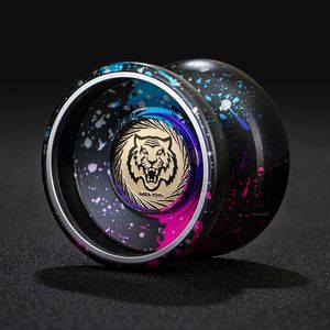 Yoyo Lomia orgulhosa do Tiger Spirit Yoyo Professional Yo com 10 bolas com alumínio de alta velocidade de alumínio que não responde a Yo-Yo Classic Toys Gifts 230216