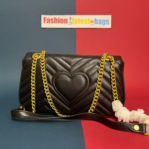 Mode Marmont FRAUEN Luxus Designer-Taschen aus echtem Leder Handtaschen Kette Kosmetikkurier Einkaufsumhängetasche Totes Dame Geldbörse ags Umhängetasche