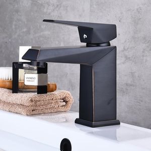 Bathroom Sink Faucets European Black On The Wash Hand Basin American Faucet Copper And Cold Single Handle Hole