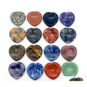 Stone Heart Preocupa￧￣o Pinze para c￣es de c￣es de rosa natural quartzo cura terapia reiki tratamento minerais espirituais mas geme gem de dhkxu