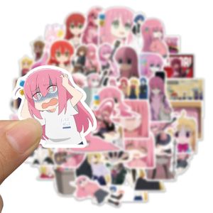 50pcs japońskie japońskie anime samotne rockowe naklejki hurtowe winylowe naklejki wodoodporne laptopy Scrapbooking Guitar Box Box deskorolka JDM Bagaż naklejka