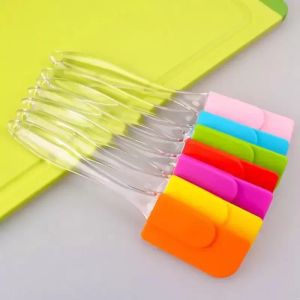 Silicone Bolo Raspador Spatula Tools Ferramentas de cozinha Sobremesa Smamar Spatulas Transpare Handle Transparent Hanguar