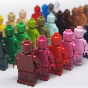 Blank Solid Color Figur Without Prints Doll Mini Figure Building Blocks Sets Po Frame Decors Toy Figur 40 Colors Kid Gift292e