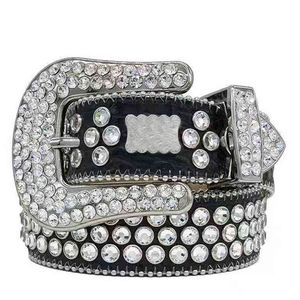 Duże klamry męskie BB luksusowe designerskie pasy skórzane długie pełne litery rhinestone Ceinture femme plisowane złota srebrna klamra modna designerska dla kobiet