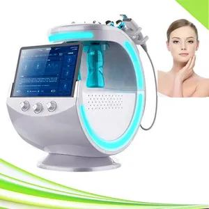 7 in 1 idroe cutanea ringiovanimento del getto ossigeno buccia aqua idrodermaabrasion cutanea pulita lampada maschera di maschera idraabrasione pulizia di ossigeno bianco macchina