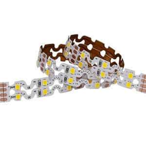 S Strip Light 2835 SMD 1M 60LED 3500K 6500K Strisce LED flessibili Luci a nastro in corda Tubo arrotolato Luce non impermeabile 12V Ora Crestech