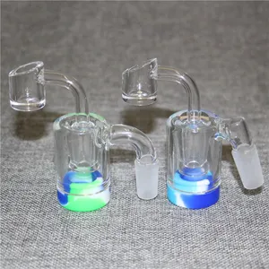 Hookah Ash Catcher with 5ML Silicone Container 14MM quartz banger for glass bongs water pipe ashcatcher