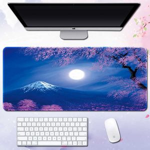 Mouse Pads Wrist Rests XXL Japanese Style Mouse Pad Large Size Mouse Pad PC Computer Gaming Mousepad Desk Mat Locking Edge T230215