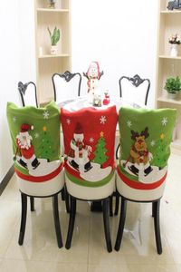 Chair Covers Santa Cartoon Ski Set Living Room Restaurant Star El Layout Table And Decorations Christmas For Home9007667