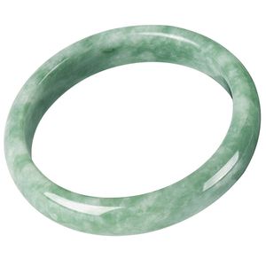 Bracciale rigido in vera giada verde naturale, bracciale con ciondoli, gioielli, accessori di moda, intagliato a mano, amuleto portafortuna, regali per le donne e per gli uomini 230215