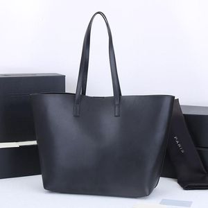 33 cm Damen Handtaschen Tote Einkaufstasche Rindsleder Bronze Metall Mode Buchstaben Große Tasche Umhängetaschen Zweiteiliges Set