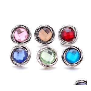 Clasps Hooks Round Metal Snap Button Jewelry Findings 18Mm Snaps Buttons Diy Earrings Necklace Bracelet Jewelery Acc Drop Delivery Dhfci
