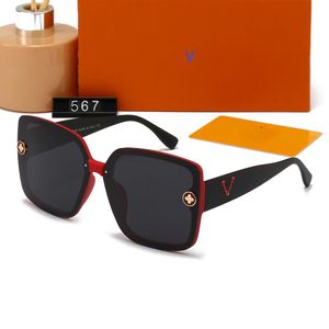 ￓculos de sol designers Moda Luxury Sunglasses para homens homens Estrutura cheia copos casuais sombreamento de praia Prote￧￣o UV Glass polarizada presente com caixa muito bonita