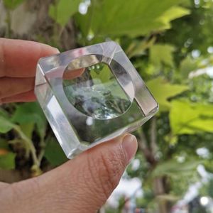 Figurine decorative 5 pezzi Supporto per sfera di cristallo in vetro Base trasparente per espositore per sfera