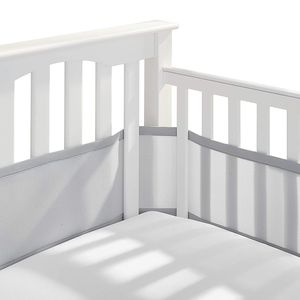 Szyny do łóżka oddychające 4M Baby Classic Crib Liner Anti-Collision Bumper Non-Wadded Cradle Protector Poduszka Umywalna złoża złoża Tabloid 230216