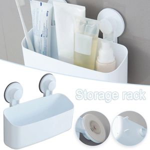 Hooks & Rails Sell Bathroom Toothbrush Toothpaste Stand Organizer Plastic Suction Cup Punch Free Storage Rack Home