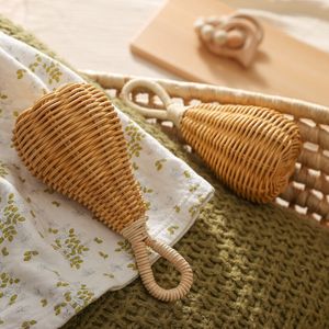 Grzechotki telefony komórkowe 3PC Baby Rattan Handbell Musznik Muzyczny Ręka ręcznie tkana łóżeczko telefoniczne zabawki bpa darmowe tapety dla niemowląt zabawki dla dzieci prezent 230216