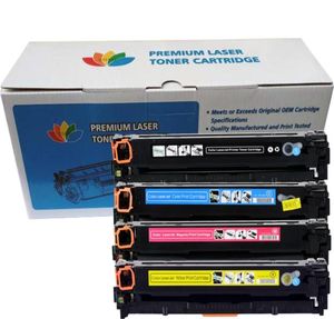 Тонеры картриджи 4 упакованного тонера для HP 205A CF530A CF531A CF532A CF533A для HP Laserjet M154 M180 M181 Принтер 2210256143194