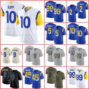 9 Matthew Stafford Football Jerseys Aaron Donald Cooper Kupp Allen Robinson II Jalen Ramsey John Wolford Bobby Wagner Van Jefferson Tyler Higbee