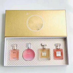 Lady Perfume Set para Mulher Charm Fragrance Spray 25ml 4 Garrafas N5 Gabrielle Co Spray EDP EAU De Parfum Ternos Aromas de Longa Duração Meninas Perfumes Presentes Entrega Rápida
