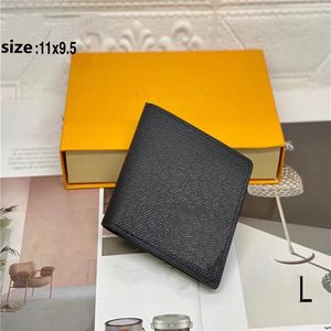 2021 Marke Brieftasche Luxus -Verkauf Design Kartenhalter Tasche Mode Einfache Geldbörse Designer Herren Leder Kurze Halter WI309M