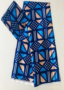 Przybył naśladowany jedwabny tkaninę Modną Modkę Nigeryjską Afryka Afryka Afryka Wzór wosku 42 jardów Szyfon na sukienkę 2107027704606