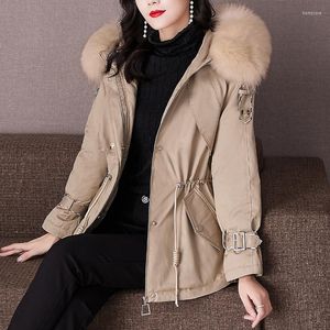 Men's Down 2023 Women's Fashion Heavy Hair Get Pure Color Temperament Of Brief Paragraph Coat White Duck Jacket