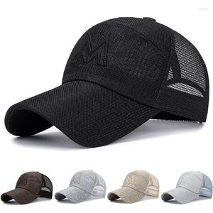 Berets Casual Simplicity Outdoor Sports Caps For Men Gorras Breathable Mesh Cap Sun Hat Visor Net Baseball Summer Trucker