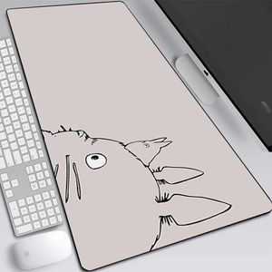 Mouse Pads Bilek Rests Studio Ghibli komşum totoro büyük oyun fare pedi bilgisayar mousepad klavye pedi masa mat gamer fare mat ofis mausepad t230215