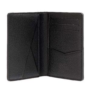 Shipmet N63143 Pocket Organizer Wallet Mens äkta läderplånböcker Korthållare ID Wallet Bi-Fold Påsar Högkvalitativ tunn kort280E