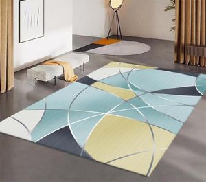 Carpets Modern Geometry Carpet For Living Room Home Parlor Mat Kids Decoration Bedroom Bedside Rug Square Soft Printing Floor Mats3678219