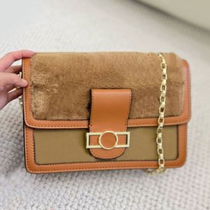 Fashion chain belt Bag Flap Bags designer bag Soft Lamb Wool luxury Lettering Plush fashion Crossbody Purses crossbody bags for women bags