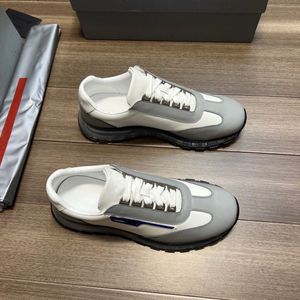 2023 Lüks Tasarımcı Erkek Ayakkabılar Orijinal Deri Düşük Top Sneakers Dantel Up Eğitmenler Konforlu Açık Koşucu Spor Ayakkabı 38-45